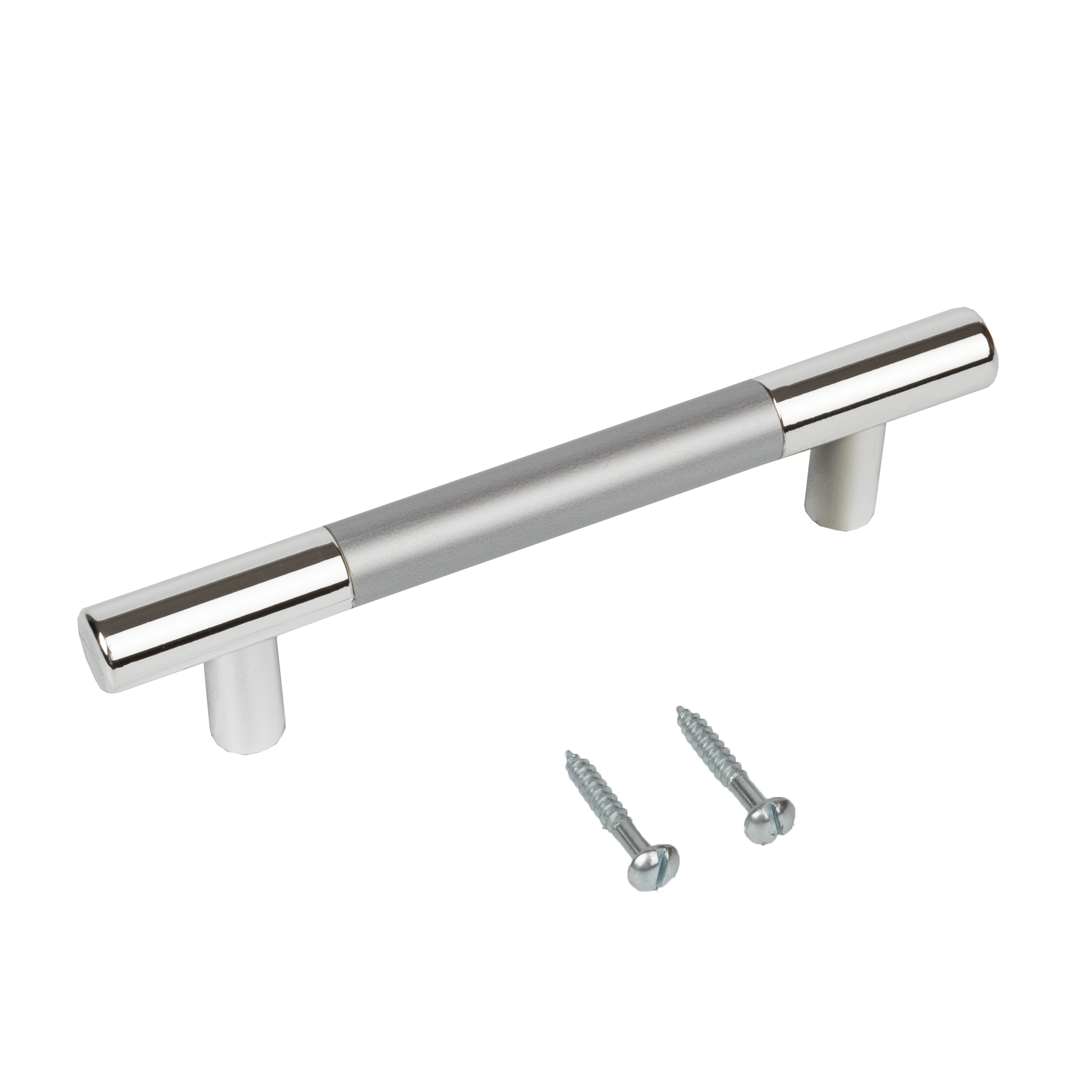 86728497 Ручка-скоба C-15 пластик 96 мм цвет металлик STLM-0070991 Santreyd  - Вид №3