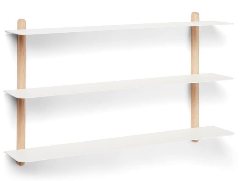 Стальной и деревянный настенный книжный шкаф Gejst Nivo ARCH-00127880