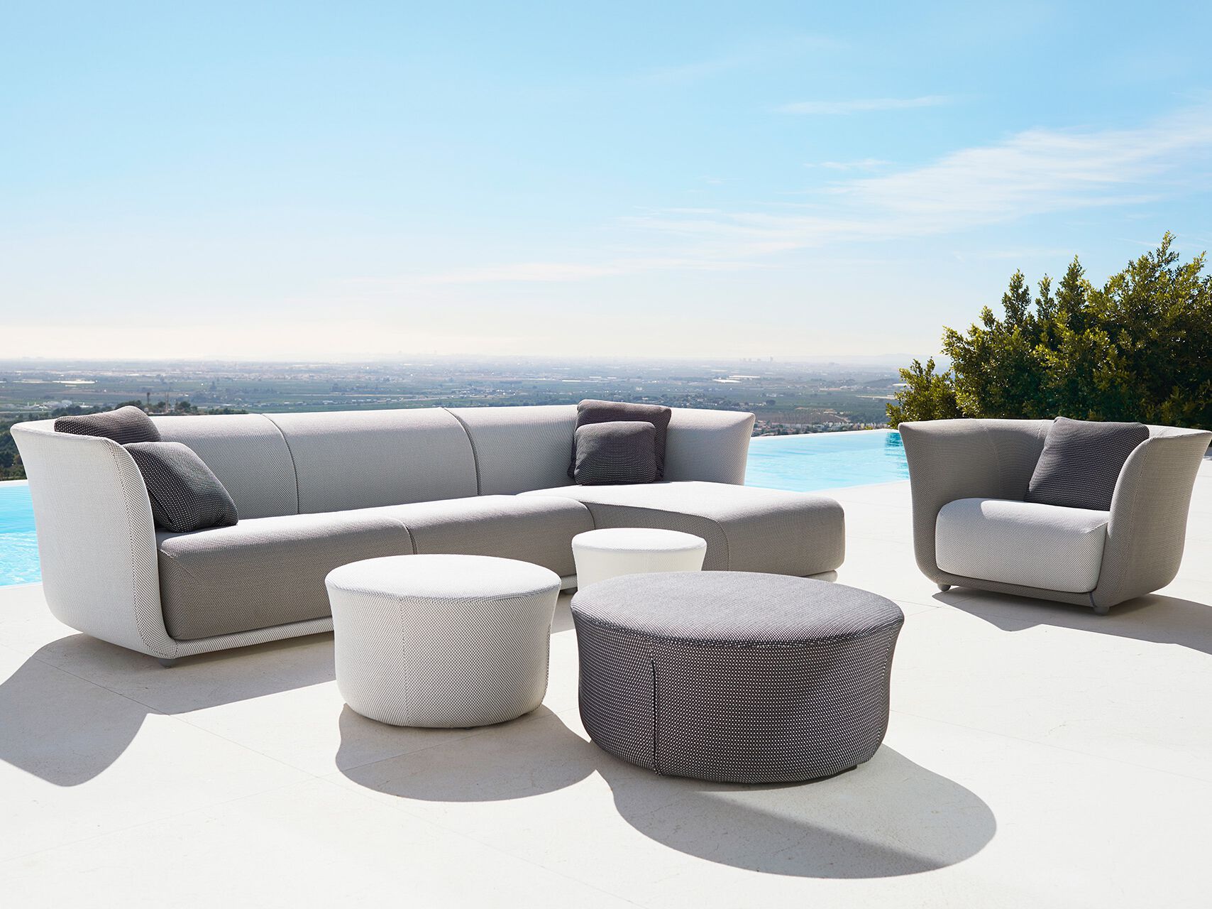 Тканевый модульный садовый диван Vondom Suave ARCH-00133002 - Вид №3
