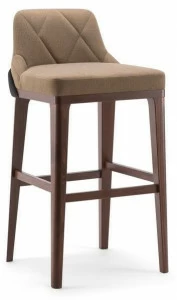 Tirolo Табурет из массива дерева и ткани со спинкой Gill 070 sg