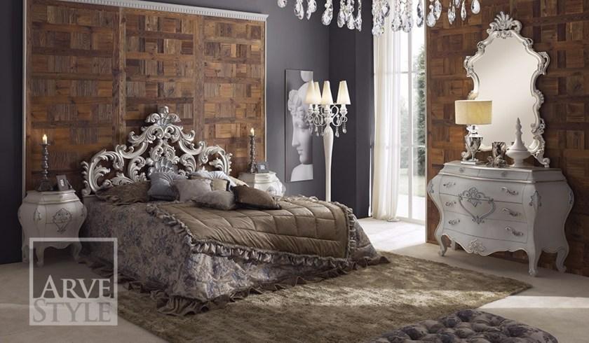 Arvestyle Лакированная двуспальная кровать из массива дерева Letizia Mn-1501 - Вид №2