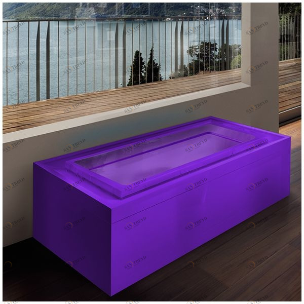 Бассейн Gruppo Treesse Fusion 220 SPA-V8620-F напольный прямоугольный фиолетовый Fusion SPA SPAV8620F