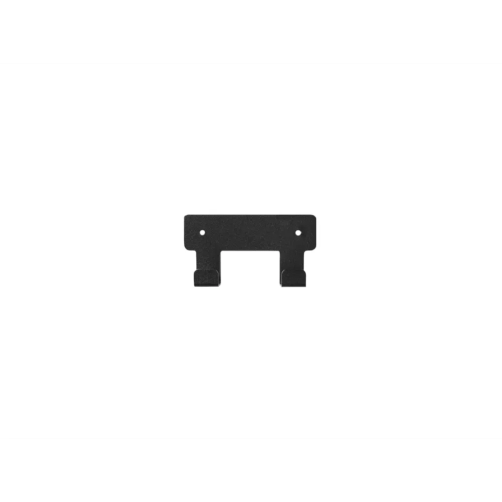 Вешалка настенная 2 крючка Manzzaro 11x6x2 см сталь цвет черный STLM-2113709