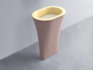 AMLA65-CN+AMPILO-LN+AMCOLO-CP Раковина Amedeo Ovale отдельностоящая cielo Enjoy + Amedeo