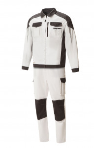 4974830 Костюм  NEW белый графит STATUS  Летняя спецодежда  размер 56-58/182-188