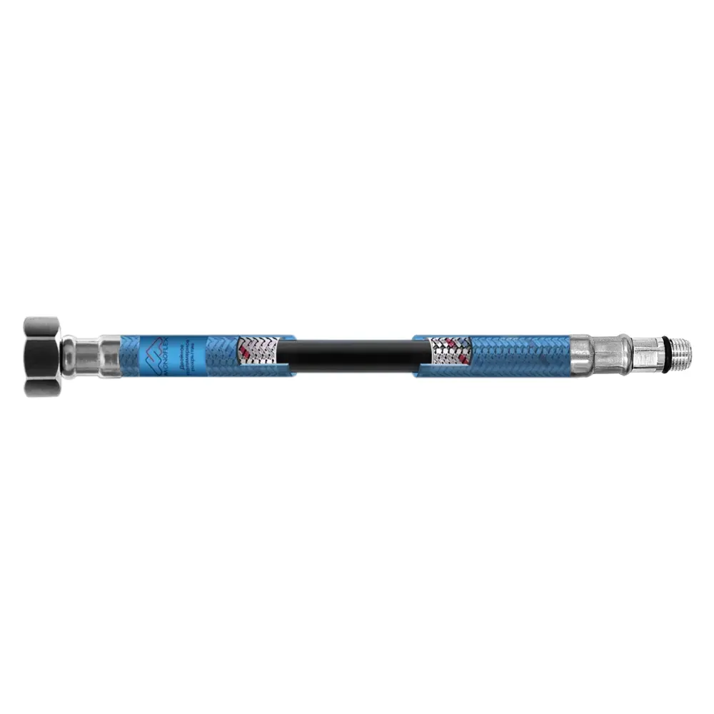 Гибкая подводка для воды Оптима 1/2" М10 150 см наружная-внутренняя резьба короткий штуцер 88486643 STLM-2162638 Santreyd  - Вид №4