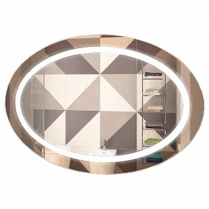 Зеркало в ванную овальное с подсветкой "Миледи" GRAUM ДИЗАЙНЕРСКИЕ 304057 Зеркальный