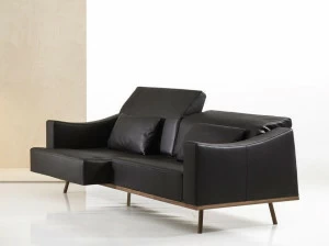 brühl 2-х местный кожаный диван Deep space