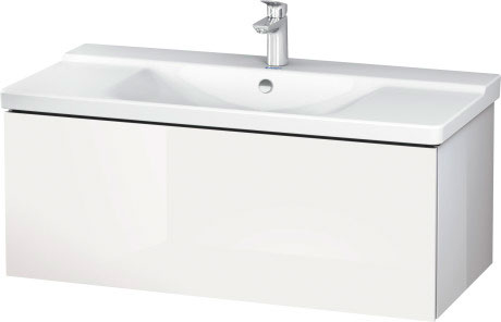 LC615001313 Тумбочка подвесная L-Cube #LC6150 1020 x 481 мм Американский орех, натуральный шпон Duravit - Вид №2
