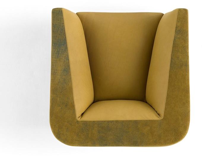 AMURA Кожаное кресло с подлокотниками Panis Am085.010 - Вид №5