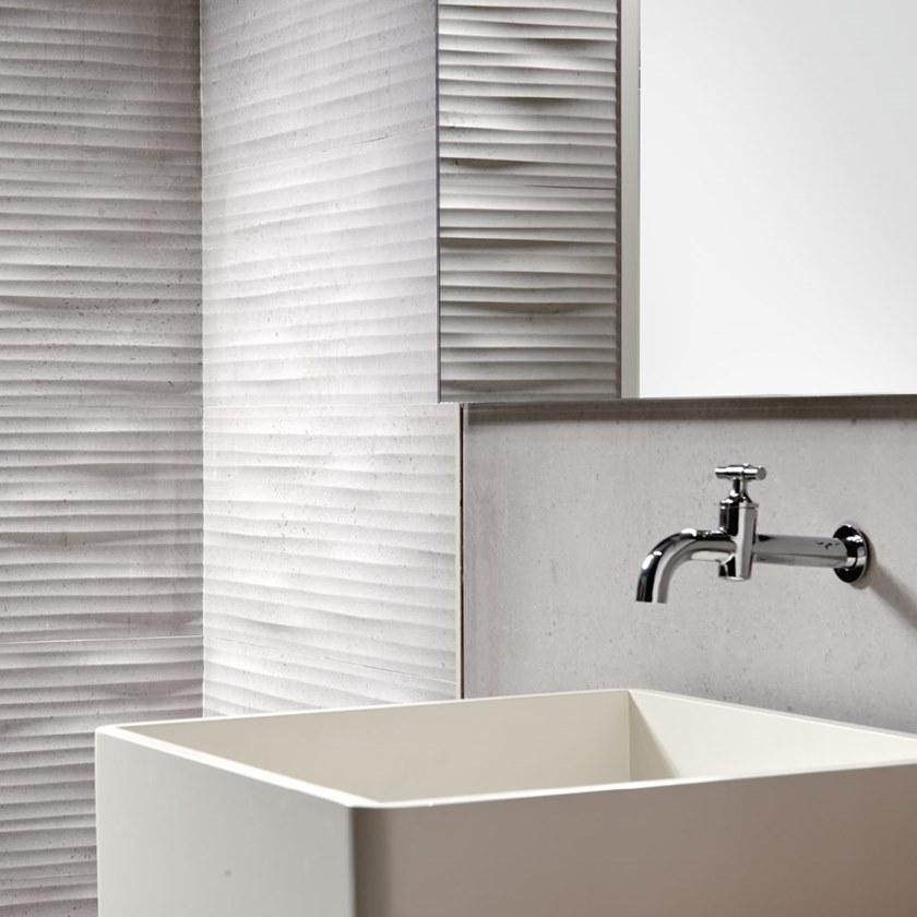 Aparici Белая плитка для стен с эффектом бетона Build sun-id-1463198 - Вид №1