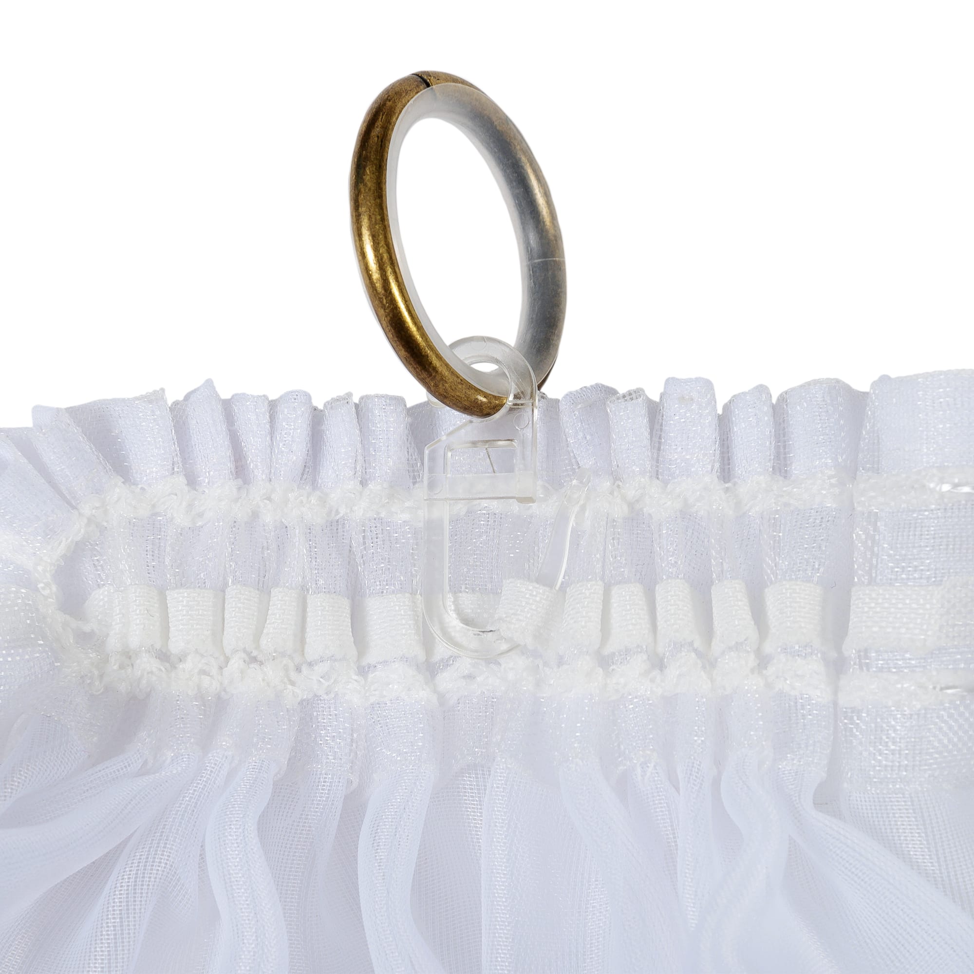 11372598 Лента шторная параллельная 40 мм цвет белый Santreyd STLM-0001205 - Вид №3