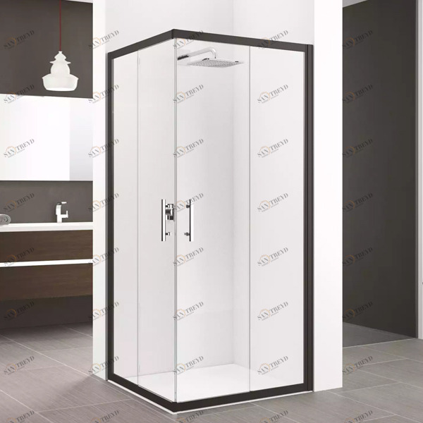 Душевой уголок 100x100 ZEPHYROS A Novellini ZEPHYROS с черным профилем ZEPHYRA97LS1HZEPHYRA97LD1H