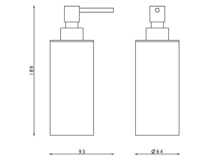 Дозатор мыла из нержавеющей стали Rubinetterie Frattini Borgia ARCH-00079631 - Вид №1