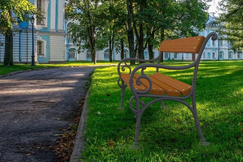 Lazzari Деревянная скамейка со спинкой sun-id-1357259 - Вид №1