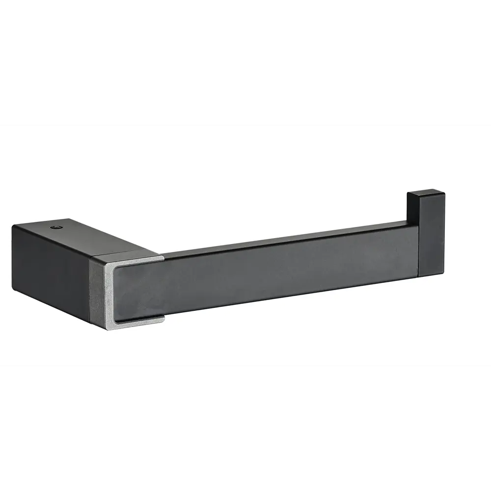 Держатель для туалетной бумаги Swensa Flat цвет черно-серебристый STLM-2176875