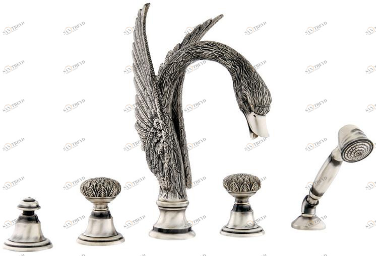 Bronces Mestre Комплект для ванны на 5 отверстий Antartica swan sun-id-1502048