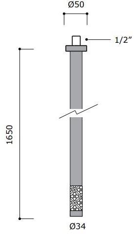 MINA Смеситель для раковины, однорычажный, на 2 отверстия, из нержавеющей стали и стекла Revitrum 12534 + 6100 - Вид №4