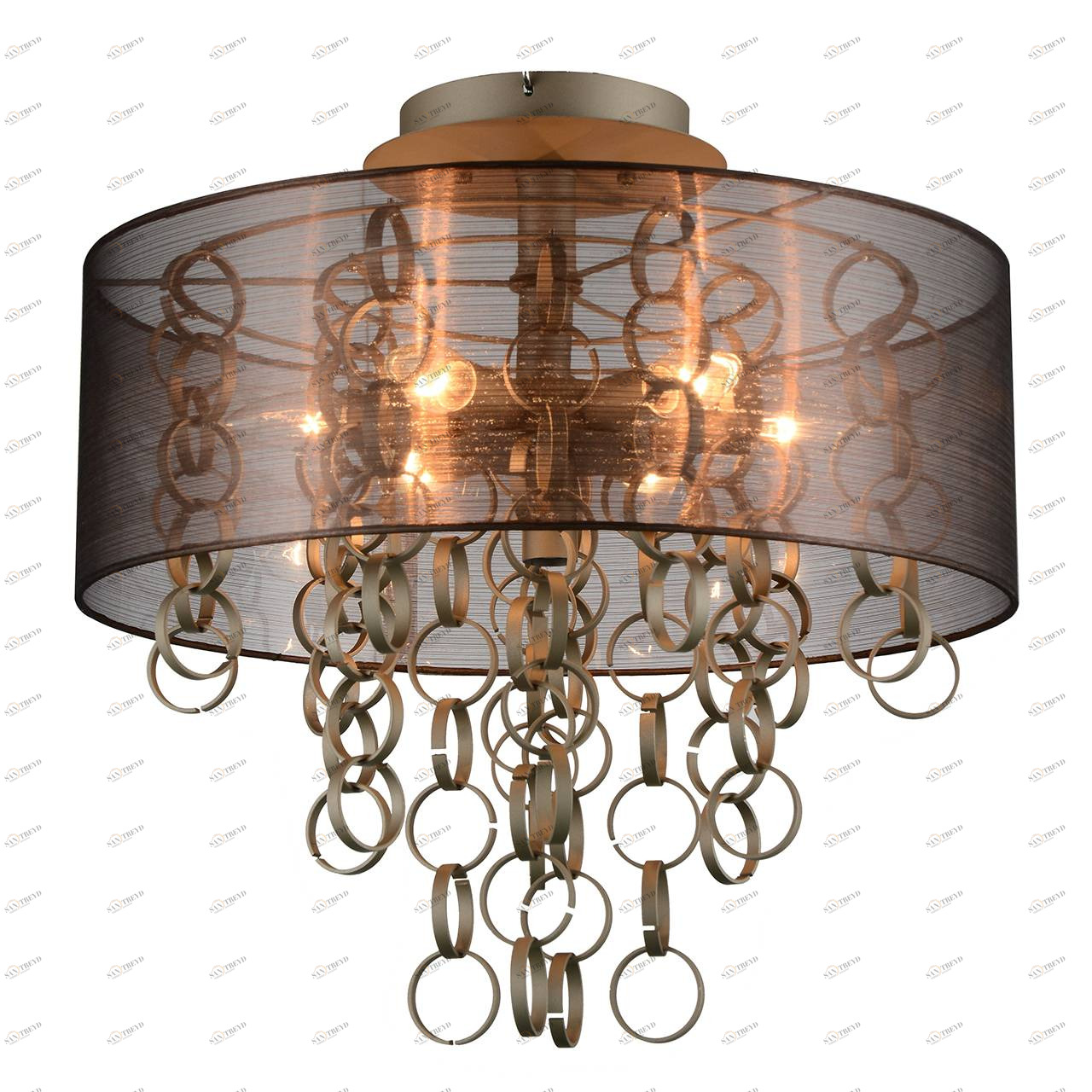 Потолочная люстра ST Luce SL942.802.07 ST LUCE ДИЗАЙНЕРСКИЕ, ДВУХЪЯРУСНЫЕ 058958 Коричневый 