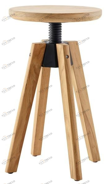 solpuri Поворотный табурет из тика Spindle sun-id-1481790