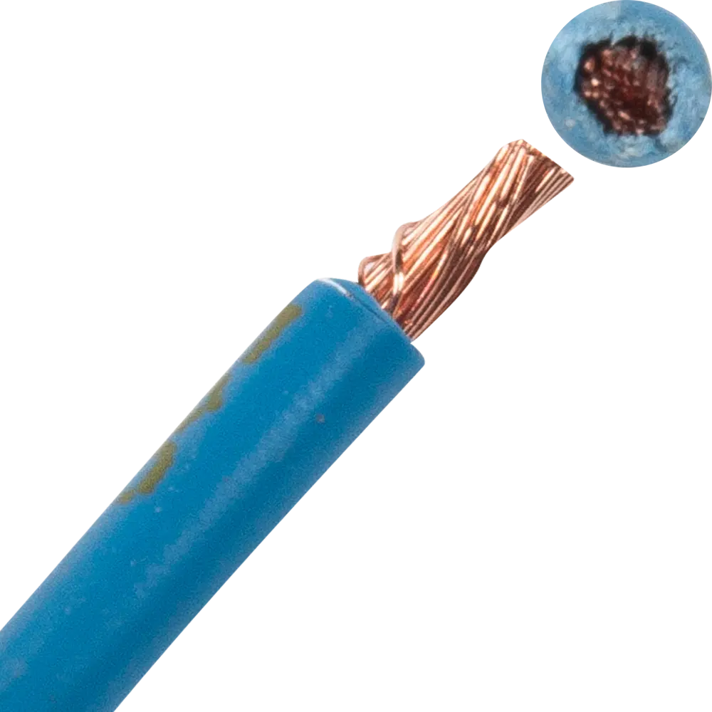 Провод Electraline ПУГВ 1x2.5 мм на отрез ГОСТ цвет синий 82532345 STLM-2074782  - Вид №2