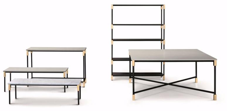 arflex Низкий прямоугольный журнальный столик из мрамора Match sun-id-1402474 - Вид №1