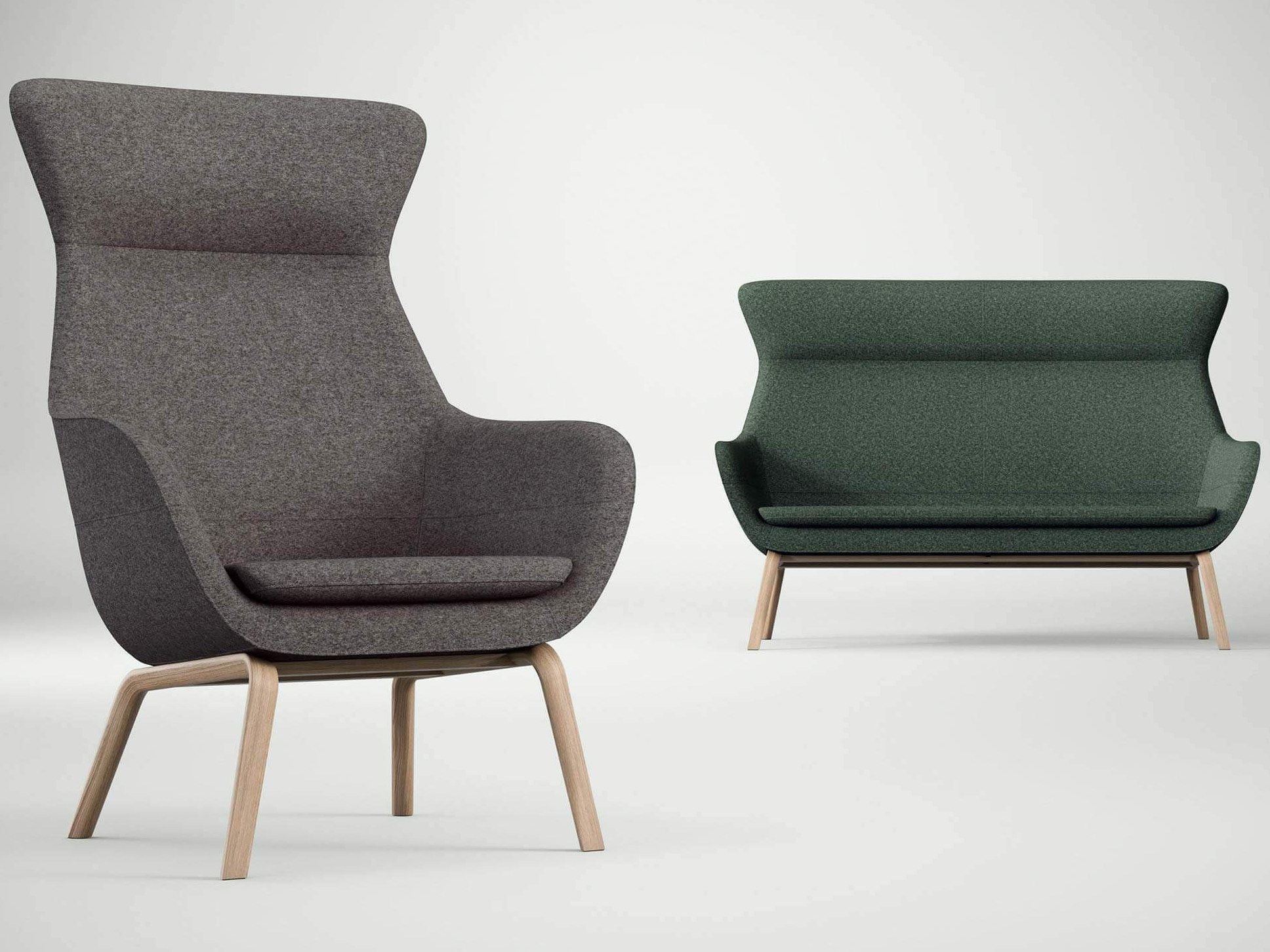 Тканевый диван с высокой спинкой Brunner crona ARCH-00114937 - Вид №1