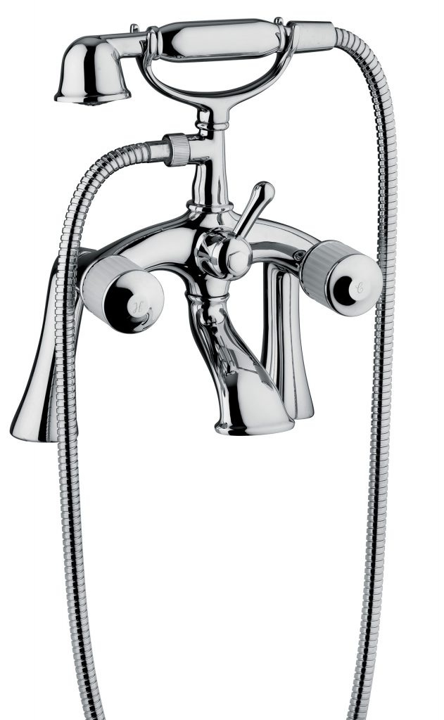 4527 Внешний смеситель для ванны и душа на стойке, соединение с душевым набором. Bongio Cristallo