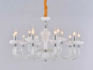 Подвесная люстра Newport 12110+5/C белая NEWPORT ДИЗАЙНЕРСКИЕ 222863 Белый