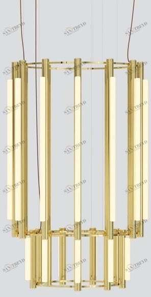 ANDlight Люстра из алюминия и акрила Pipeline Pip-cha-9