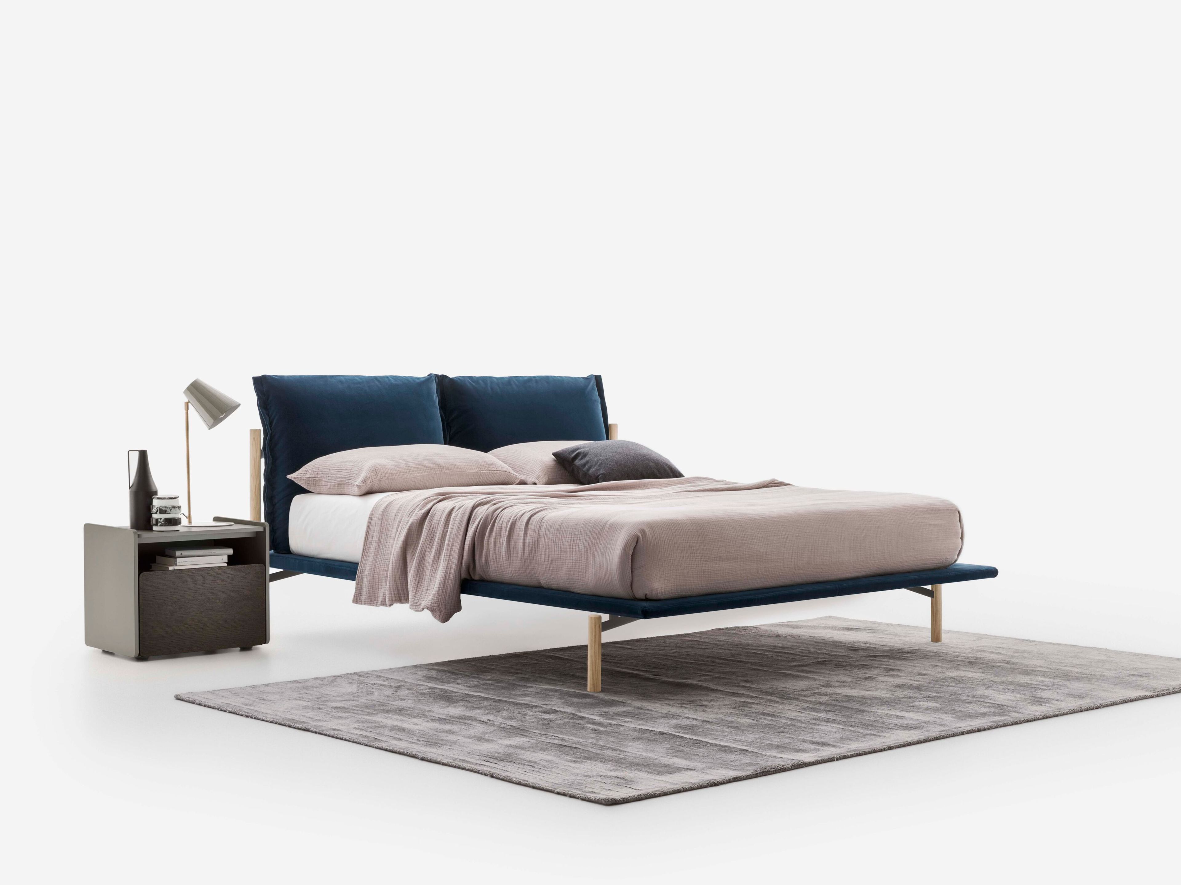 Двуспальная кровать с мягким изголовьем Alf DaFrè ATLAS ARCH-00001956 - Вид №2