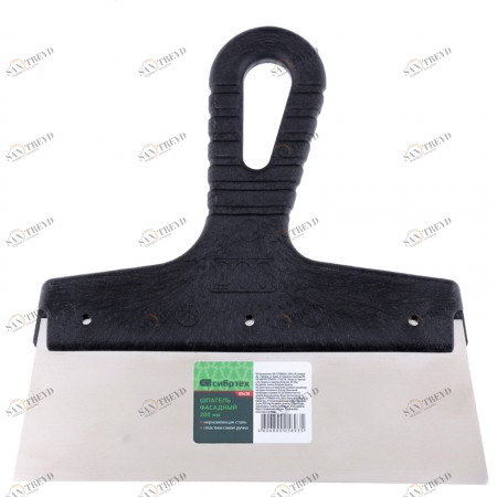 Шпатель фасадный из нержавеющей стали 250мм с пластмассовой ручкой СИБРТЕХ 12318