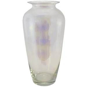 Ваза Мальвина малая стекло цвет серый 29 см