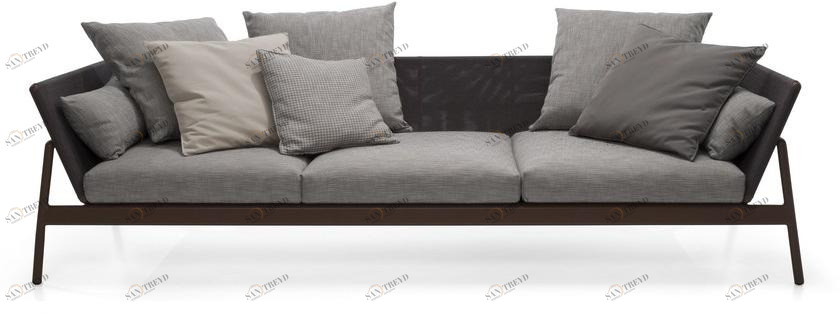 RODA Садовый диван 3 мест из ткани batyline® Piper sun-id-1412803