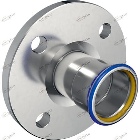 GEBERIT 34206 Фланец Geberit Mapress из нержавеющей стали, PN 10/16, с прессовым соединением (газ) 