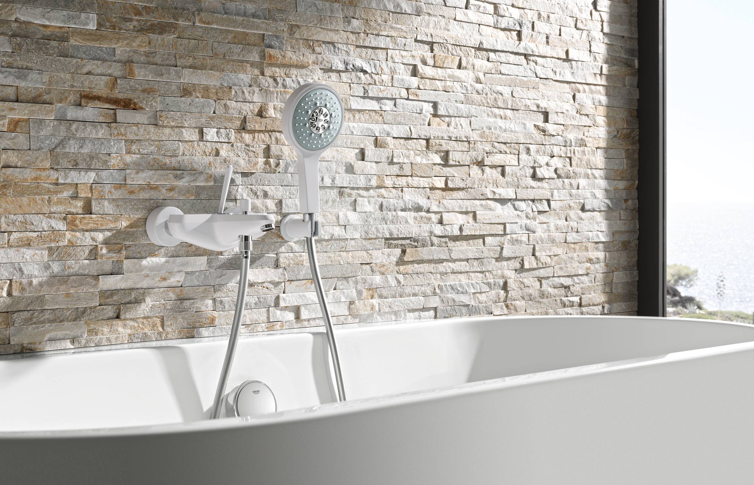 Смеситель для ванны GROHE Eurodisc Joy, белая луна (23431LS0) - Вид №1