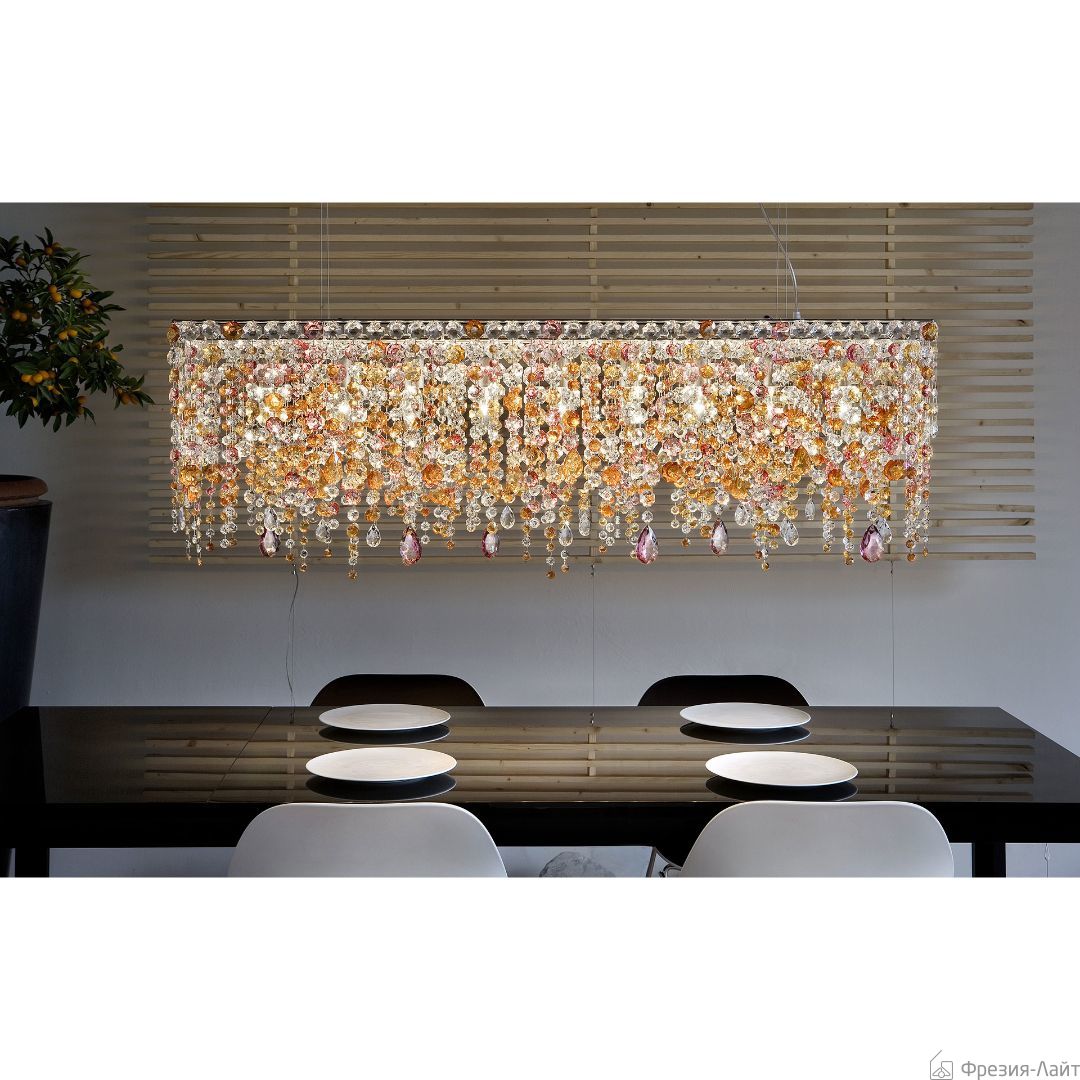 Masiero VE 895 S8 painted glass люстра подвесная 110918