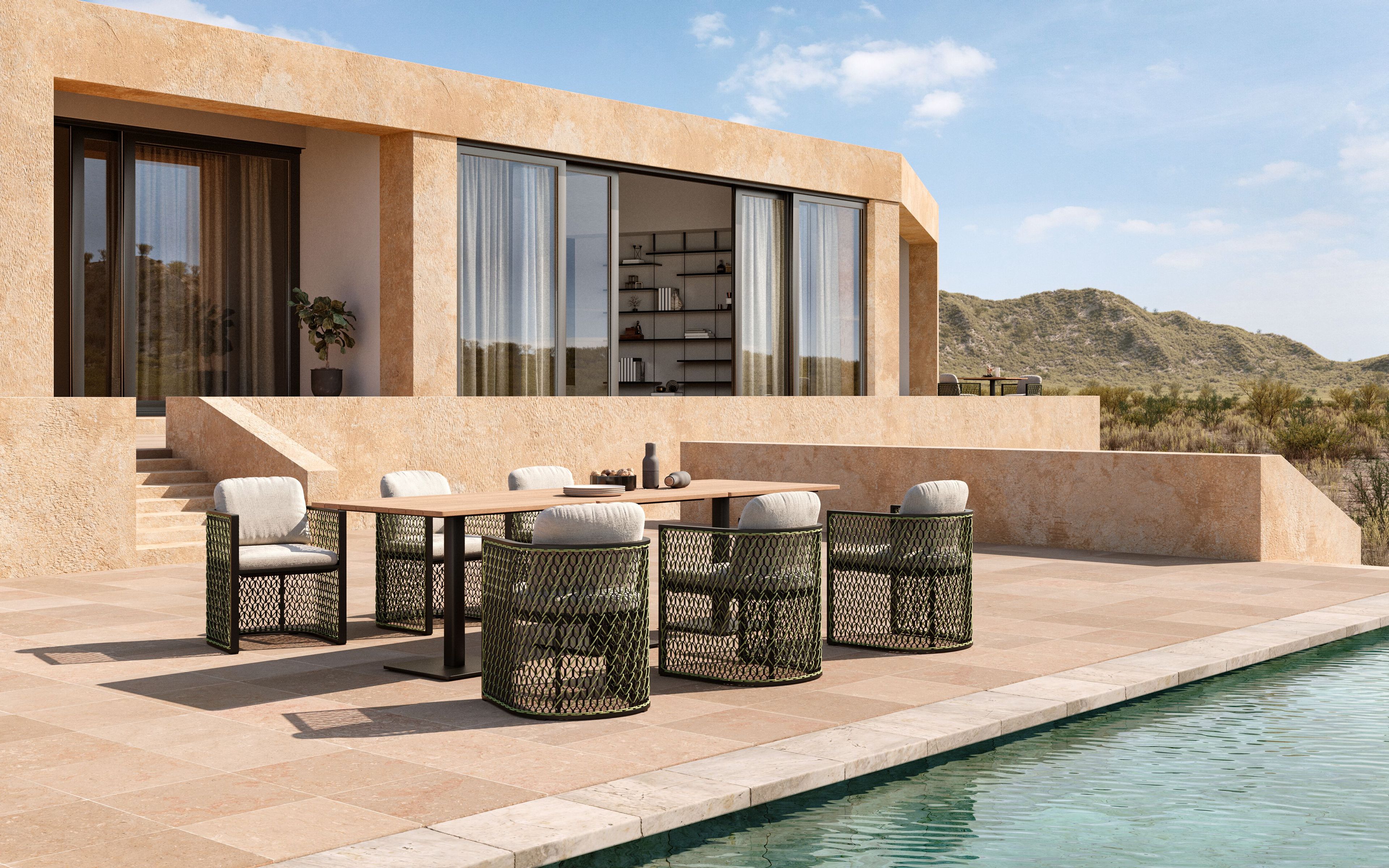 Садовый стул из проволочной сетки VINEKO гнездо ARCH-00096028