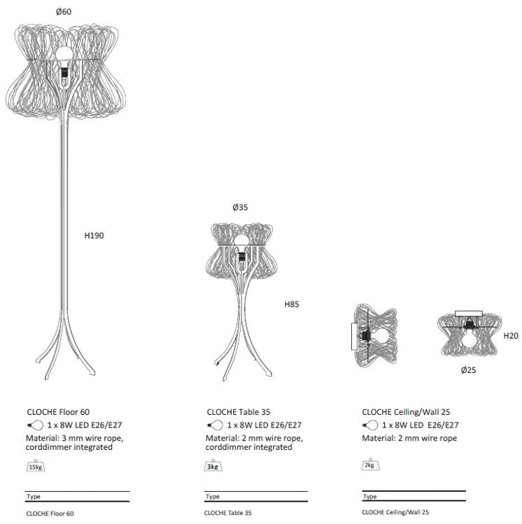 Quasar Металлический светодиодный потолочный светильник Cloche sun-id-1394127 - Вид №1