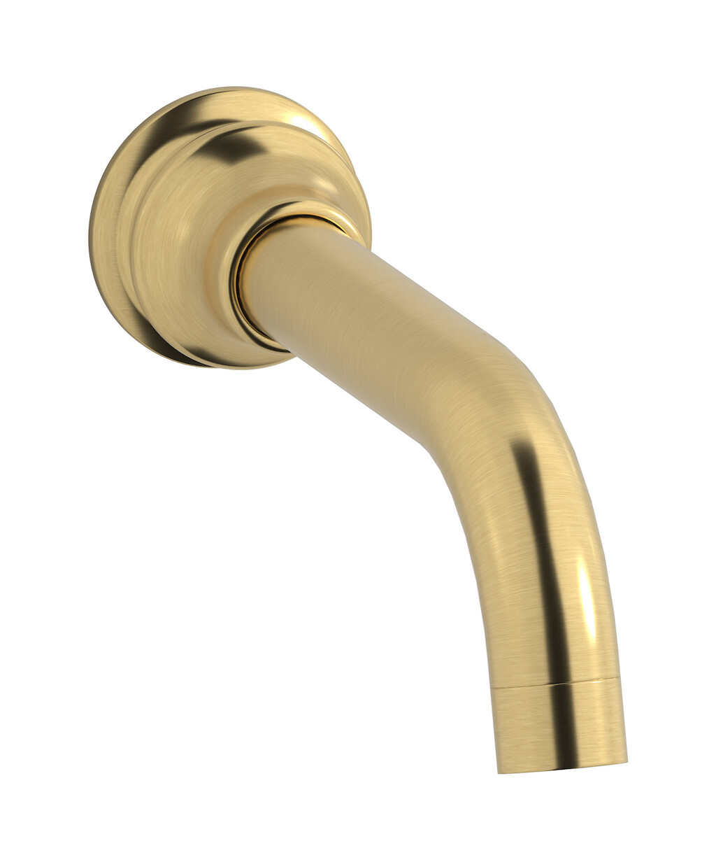 Длинный настенный излив для ванны WE ARE IB hr328os Brushed Gold Hermes