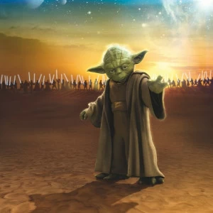4-442-STAR-WARS-Master-Yoda Фотообои Komar Disney 2.54х1.84 м