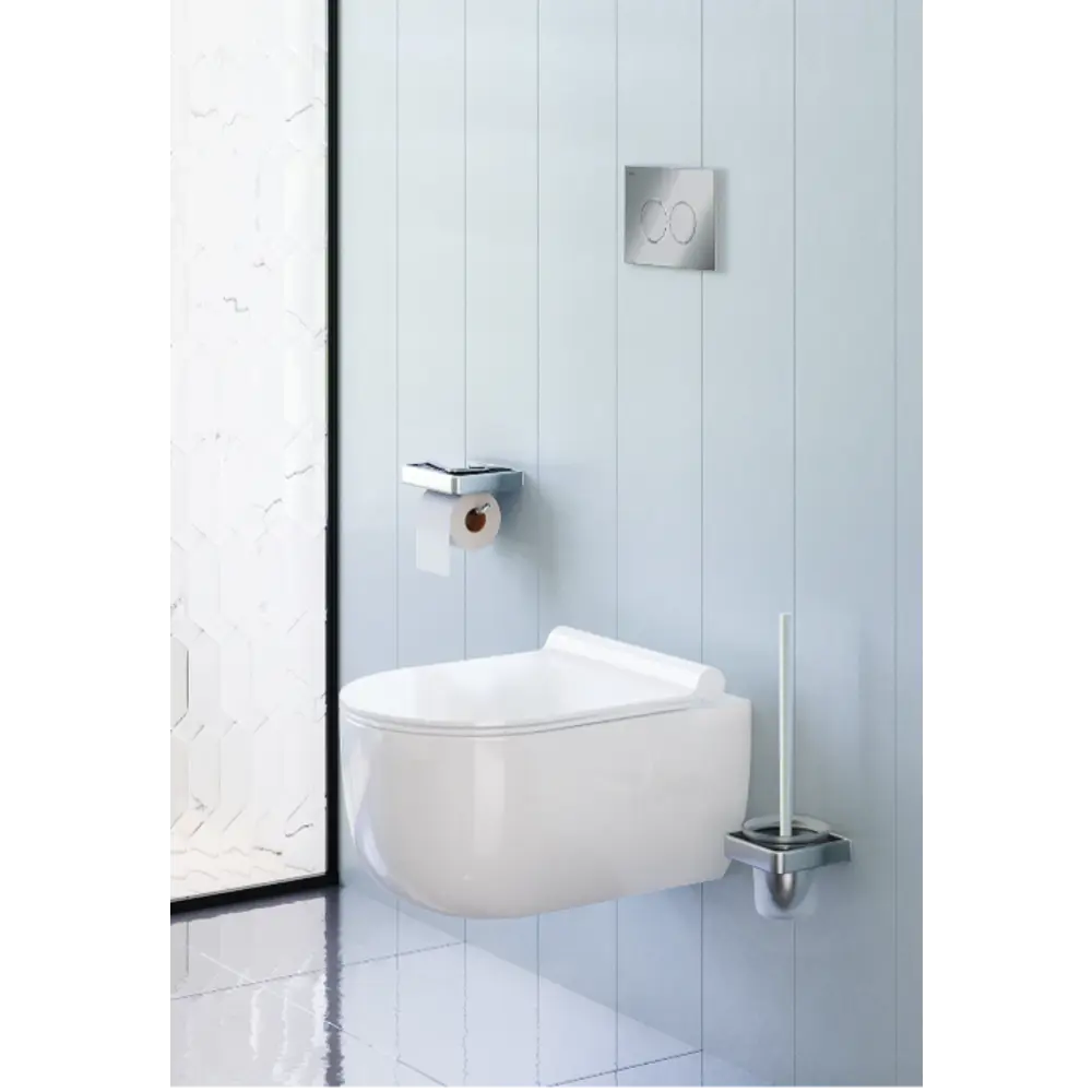 Комплект инсталляция с унитазом AM.PM Pulse Flash Clean IS80151.9P1702, с микролифтом, клавиша цвет хром 89343094 STLM-2091763 - Вид №5