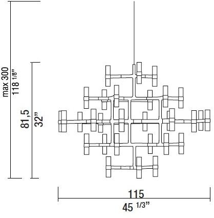 RIFRA Люстра из алюминия sun-id-1492471 - Вид №4