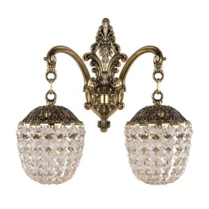 Бра настенное золотистое Bohemia Ivele 7209B14R BOHEMIA IVELE ПОД СТАРИНУ 00-3888985 Золото