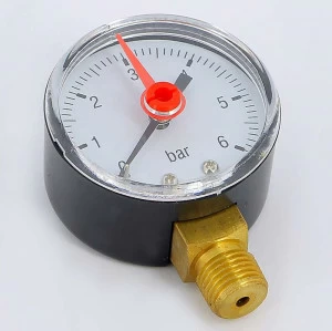 Манометр радиальный 1/4" 50 мм TIEMME 6 бар