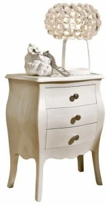 Barnini Oseo Прямоугольная прикроватная тумбочка из лакированной древесины с ящиками Sogni d'amore Sa31
