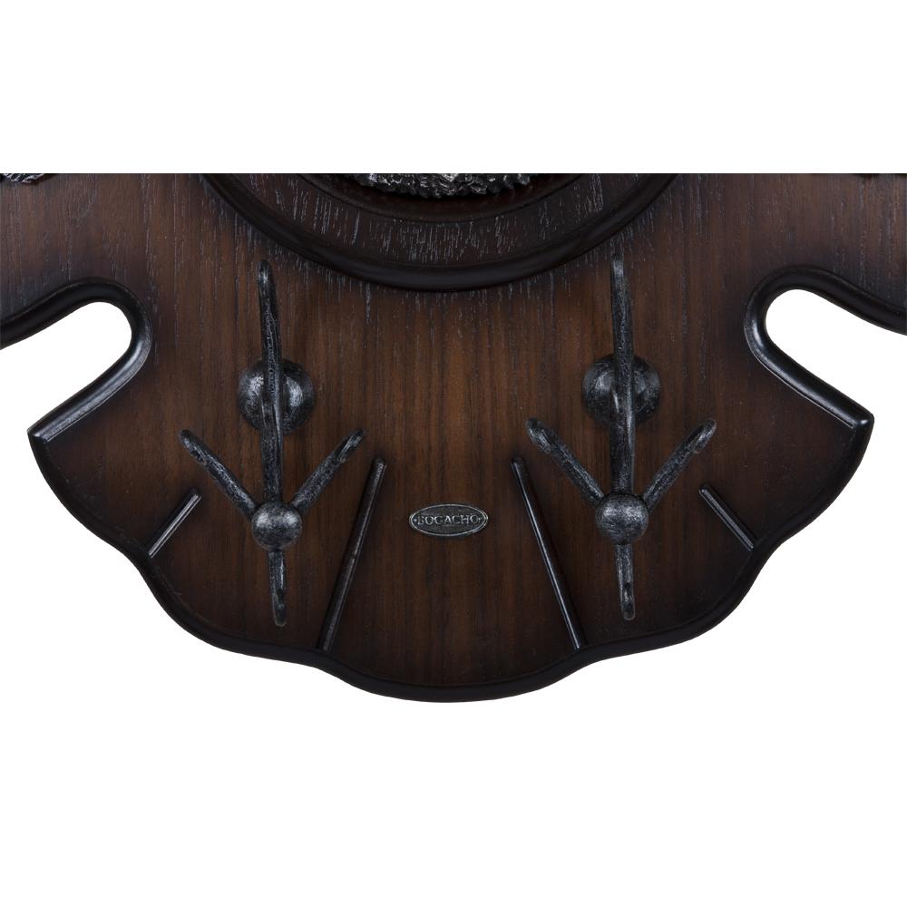 11507 Вешалка настенная Bubo Орех Оберджин Античное Серебро BOGACHO 4627138184721 - Вид №2