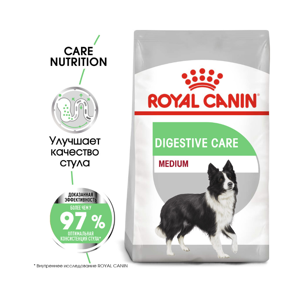 ПР0035357 Корм для собак Digestive Care для средних пород с чувствительным пищеварением, птица сух. 3кг ROYAL CANIN  - Вид №1