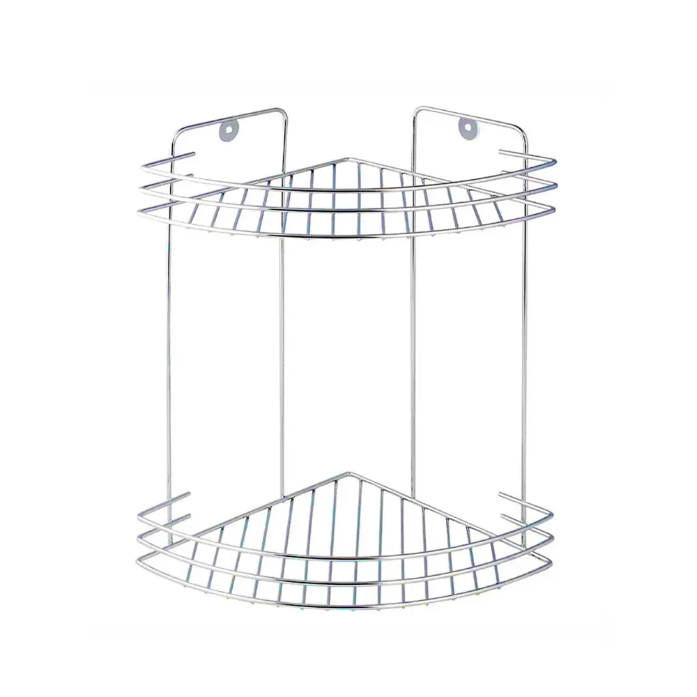 Полка для душа Delphinium Стил угловая 2 яруса цвет хром STLM-2108447