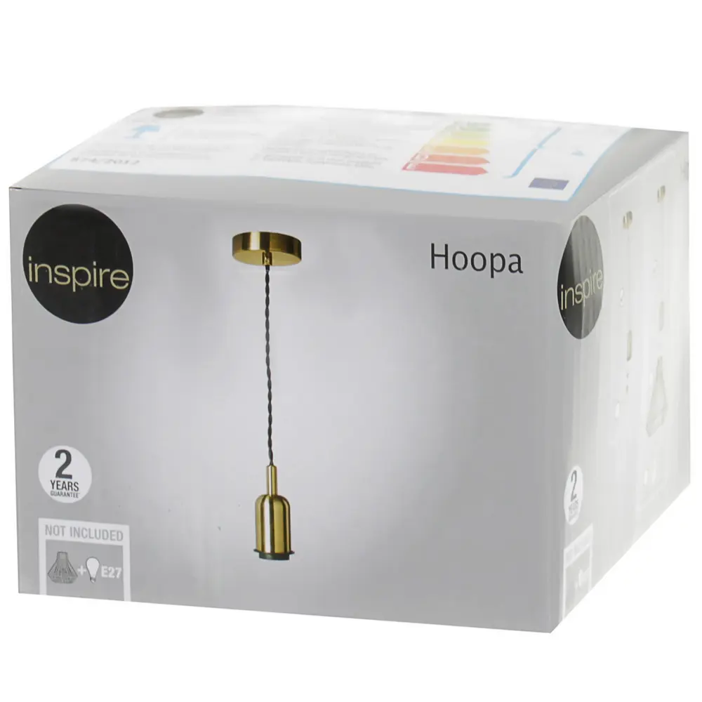 Шнур декоративный Hoopa 1xЕ27x60 Вт, цвет алюминий/медь 18616284 STLM-2199224 INSPIRE  - Вид №2